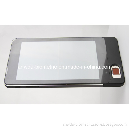 7" Fingerprint Handheld Terminal with 2d Barcode Scanner
